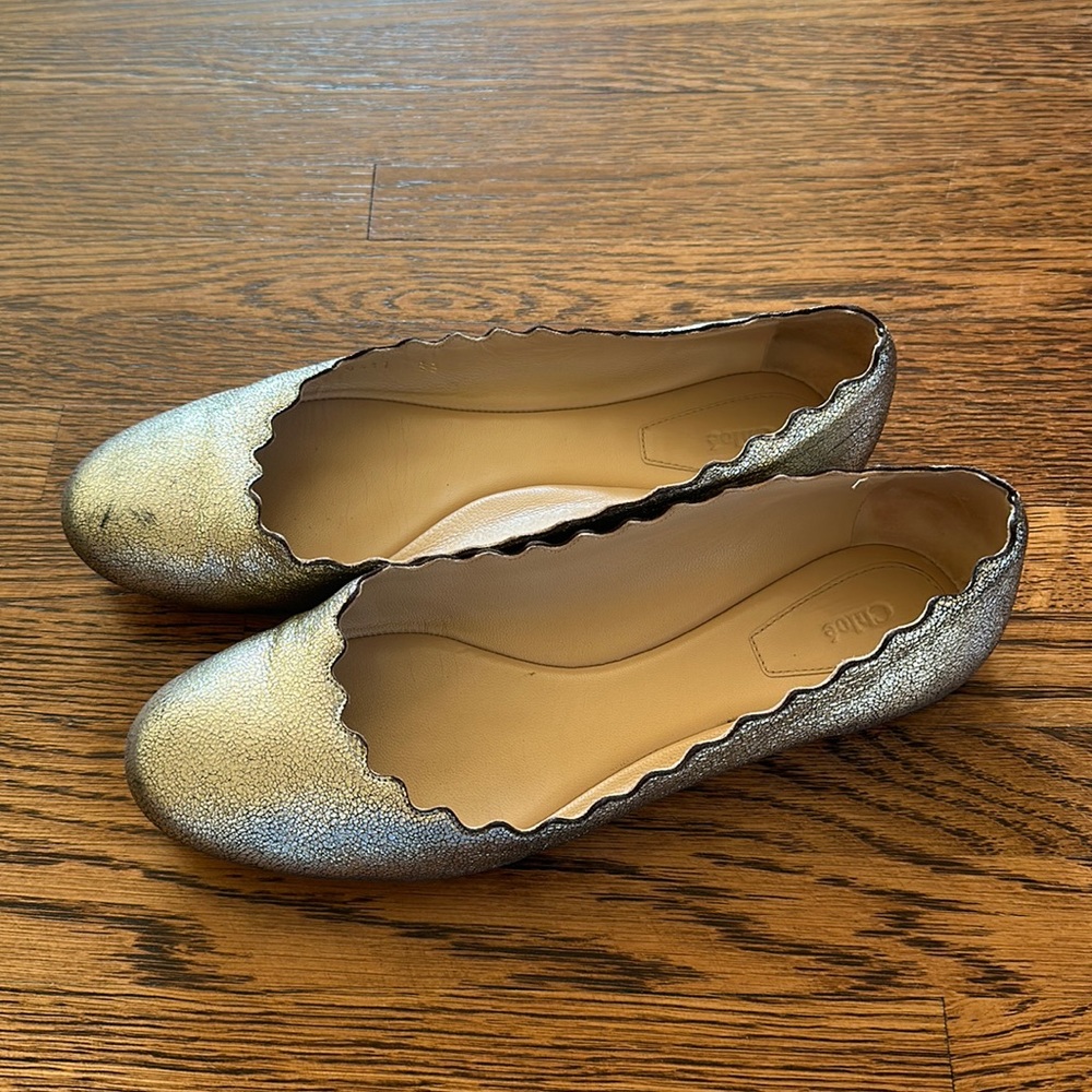 Chloé Scalloped Flats